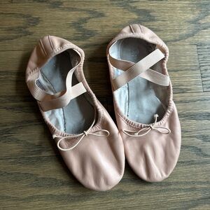 Bloch Women’s Prolite II Leather Pink Cross Strap Ballet Slippers - 4 Narrow